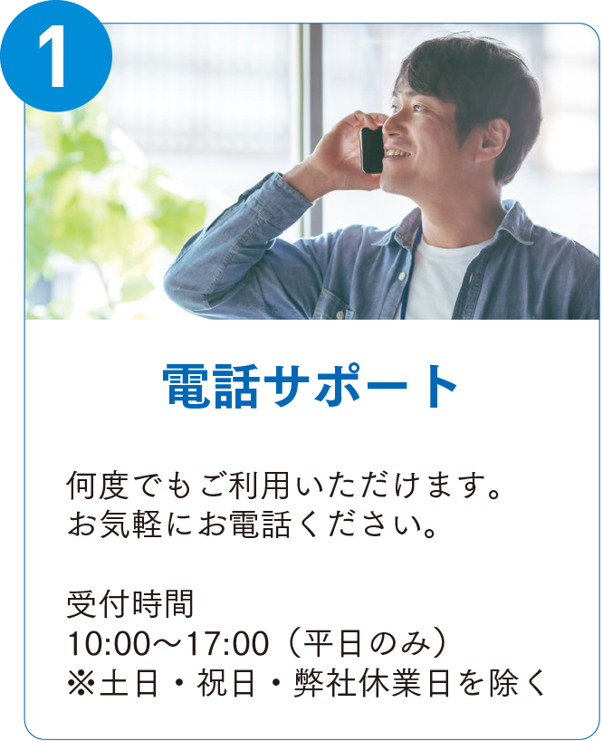 電話サポート